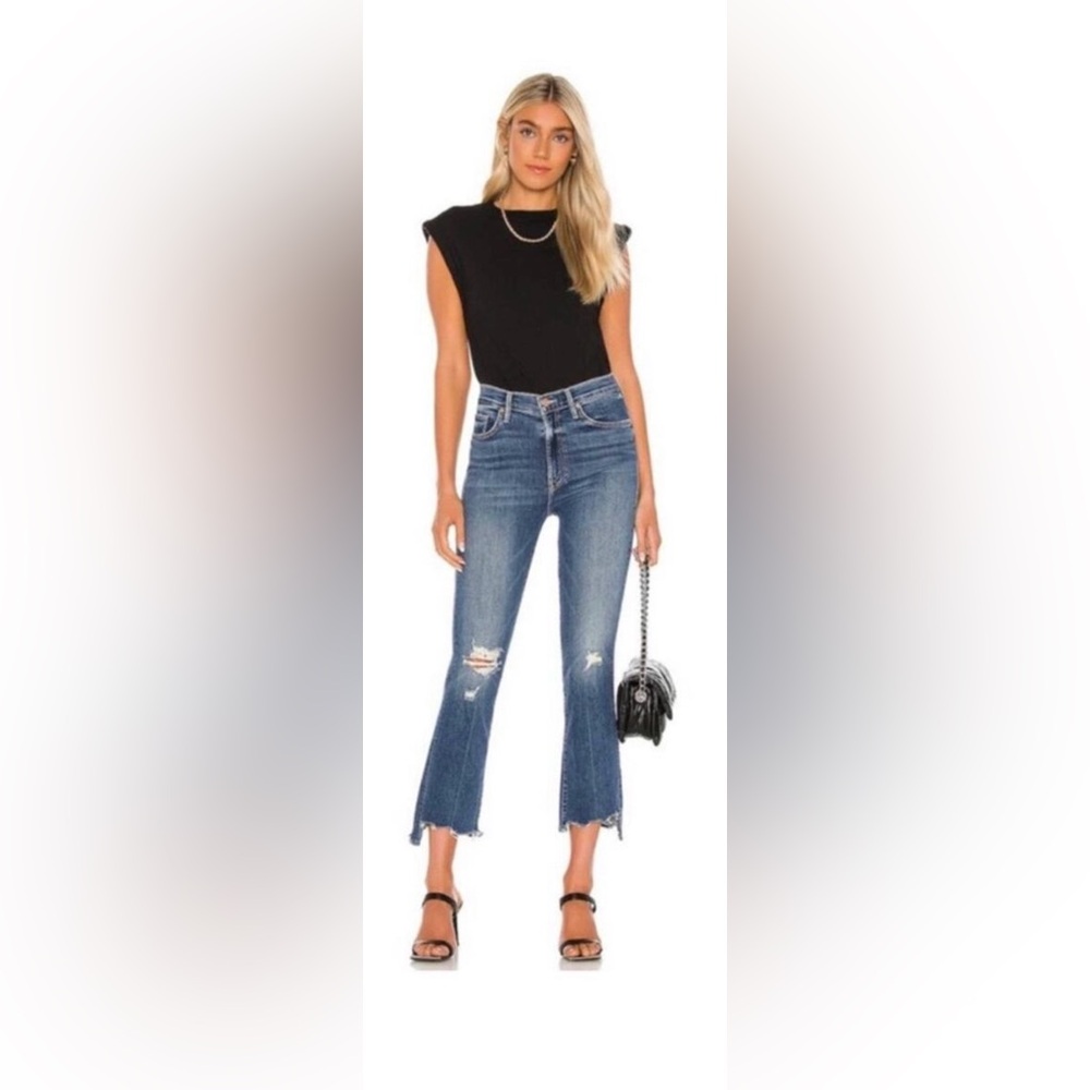 Mother Denim The Insider Crop Step Chew